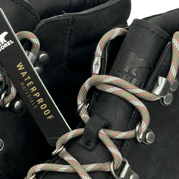 Sorel Hi Line Hiking Boot Women's SZ 10.5 Black Suede Leather NEW Athletic Chunk - Picture 8 of 10